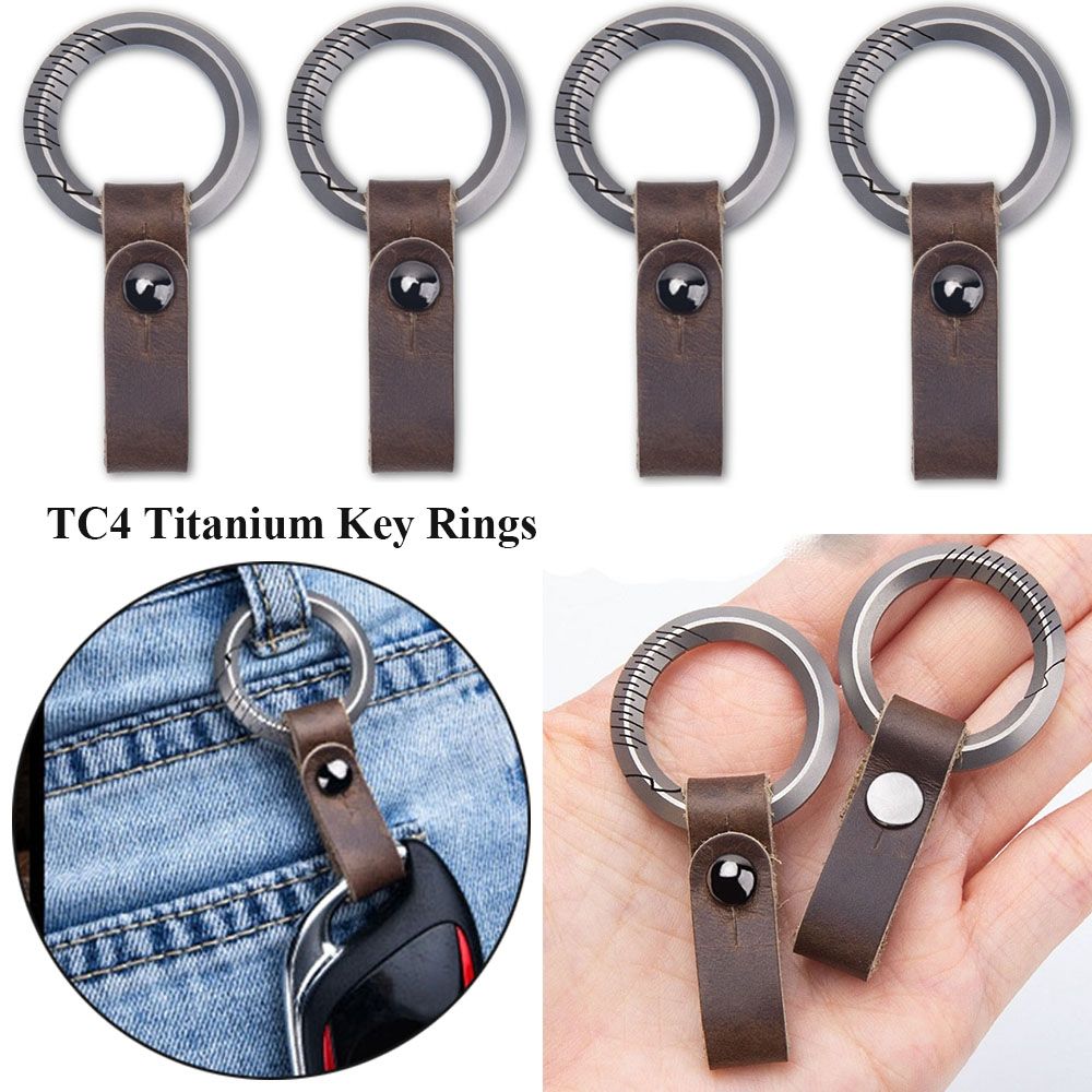 Edc Concealed Carry Belt - Porte-clés de ceinture en cuir en