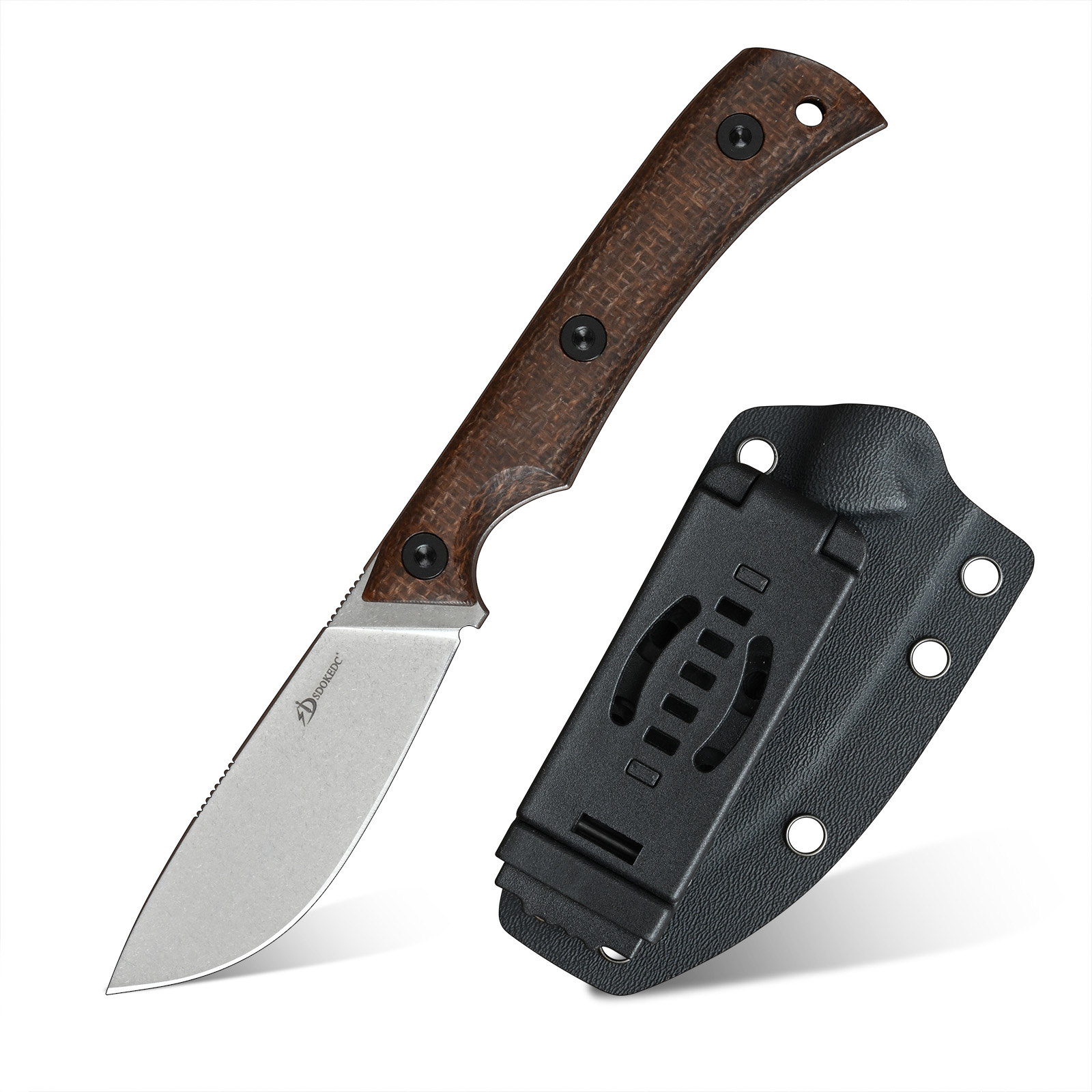 Edc Carry Fixed Blade Knife - Couteau utilitaire EDC en acier SDOKEDC