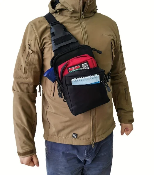 Edc Pistol Carry Bag - Sac à bandoulière tactique pour port