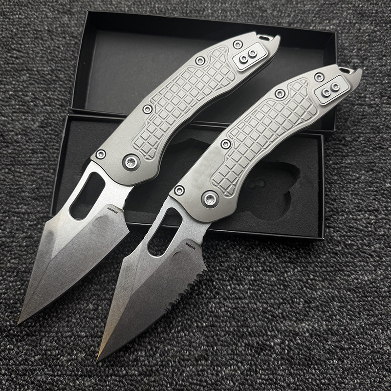 Pocket Knife Ceramic - LEMIFSHE point RamL manuel titane poignée