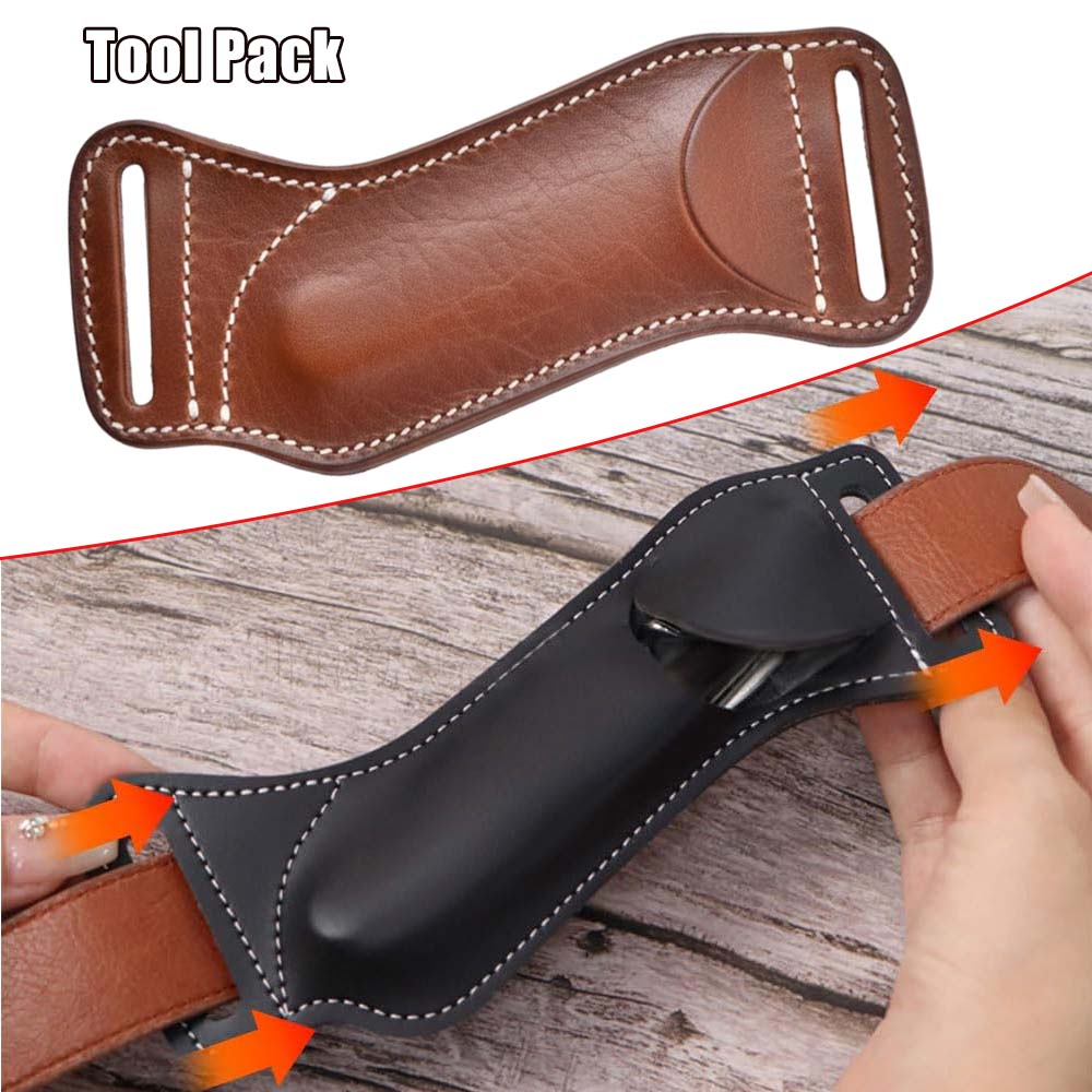 Edc Carry Belt Leather - Étui tactique pour outils EDC, étui