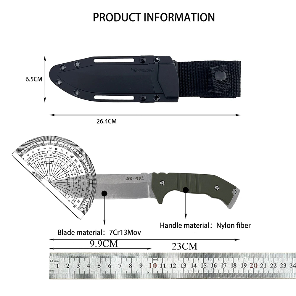 Edc Fixed Blade Deep Carry - Couteau à lame fixe EDC pour