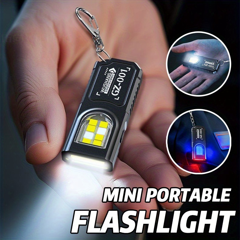 Keychain Flashlight - Mini lampe torche LED COB puissante,