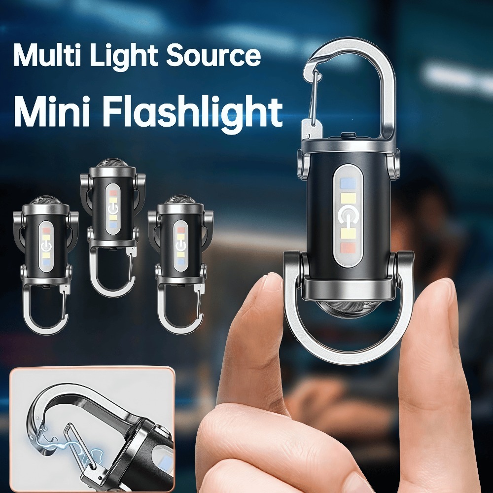 Keychain Flashlight - Lampe de poche portable pour porte-clés,