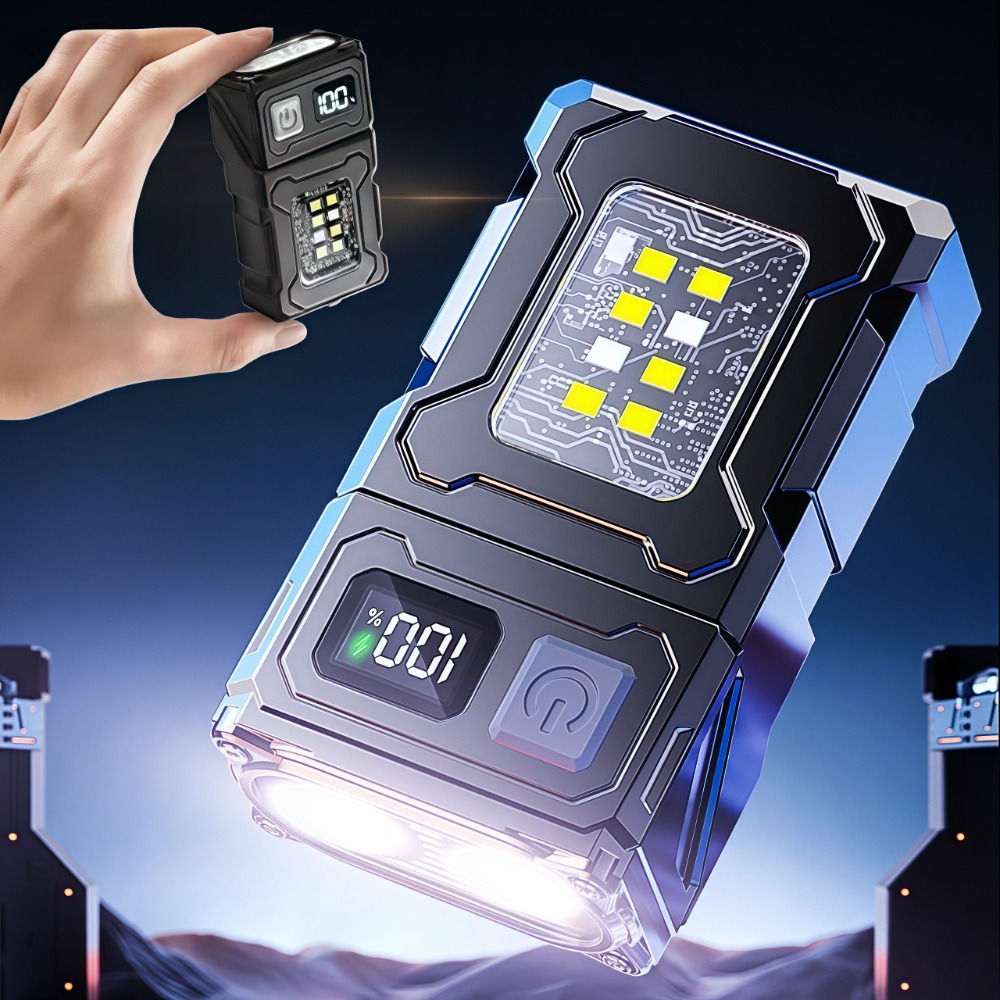 Keychain Flashlight - Mini lampe torche LED rechargeable avec
