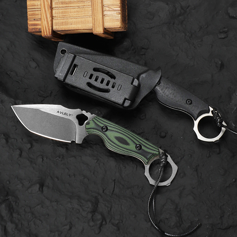 Edc Fixed Blade Deep Carry - Couteau à lame droite en acier