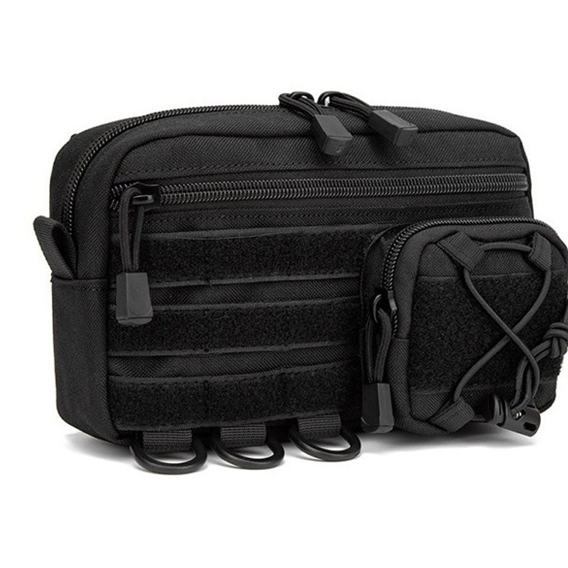 Edc Front Carry Bag - Pochette tactique horizontale MOLLE, pochette avant