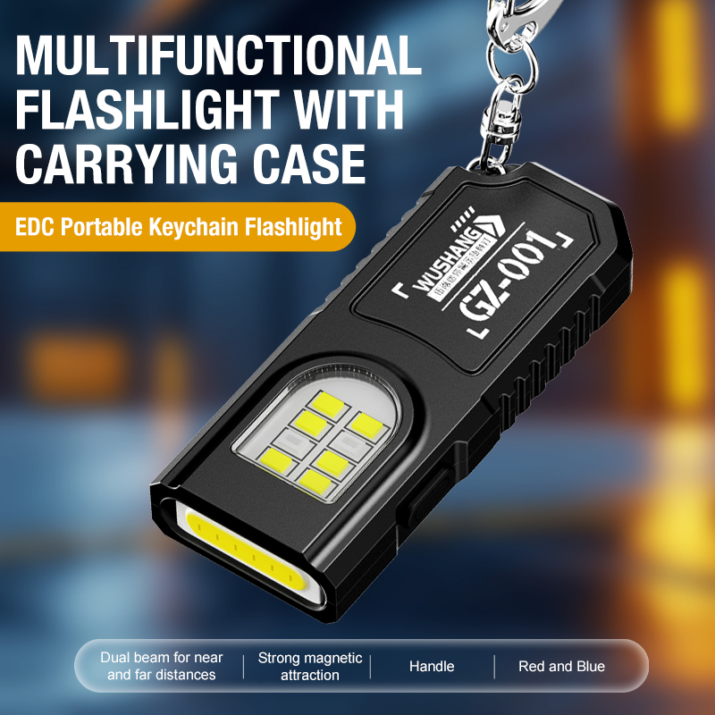 Keychain Flashlight - Lampe torche LED COB portable avec