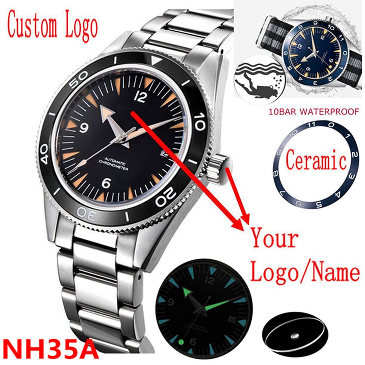 Logo personnalisé NH35 mouveme - Watch Winder Compact avis et prix