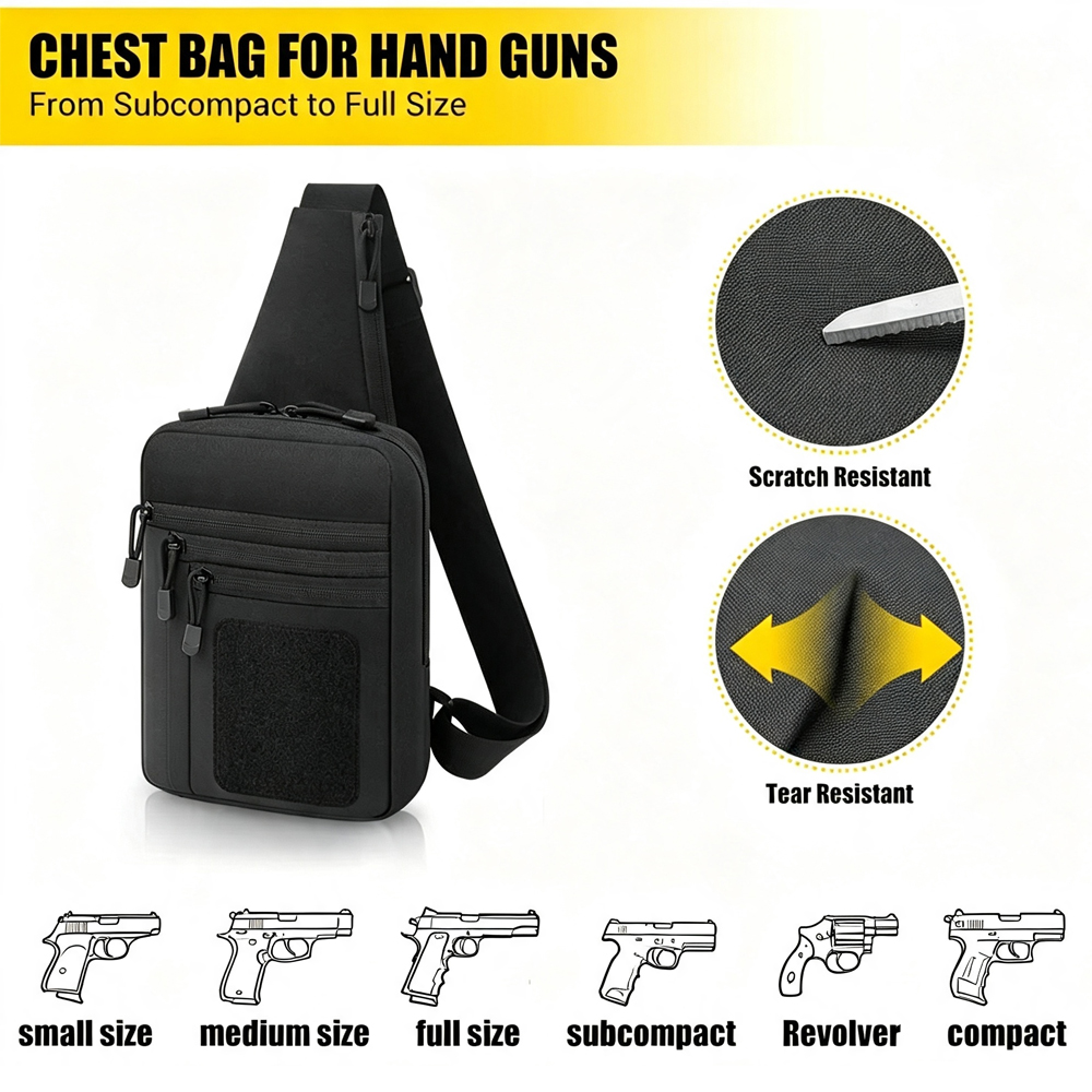 Sac de transport dissimulé pou - Edc Pistol Carry Bag avis et prix