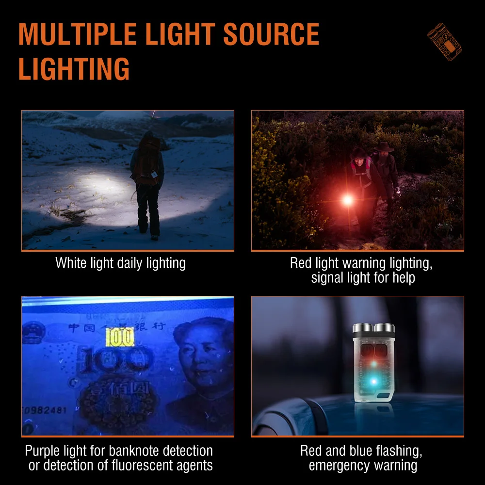 BORUiT V3 LED Keychain Portabl - Keychain Flashlight avis et prix
