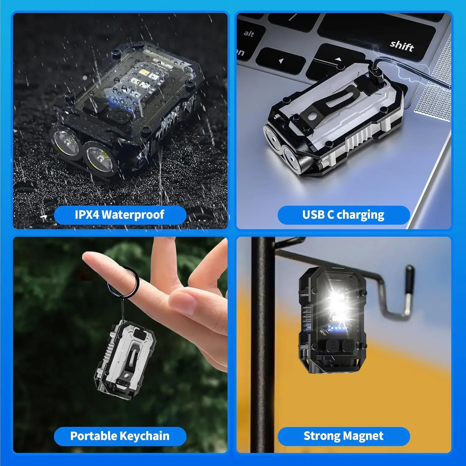 Lampe de poche à clipser, Mini - Keychain Flashlight avis et prix