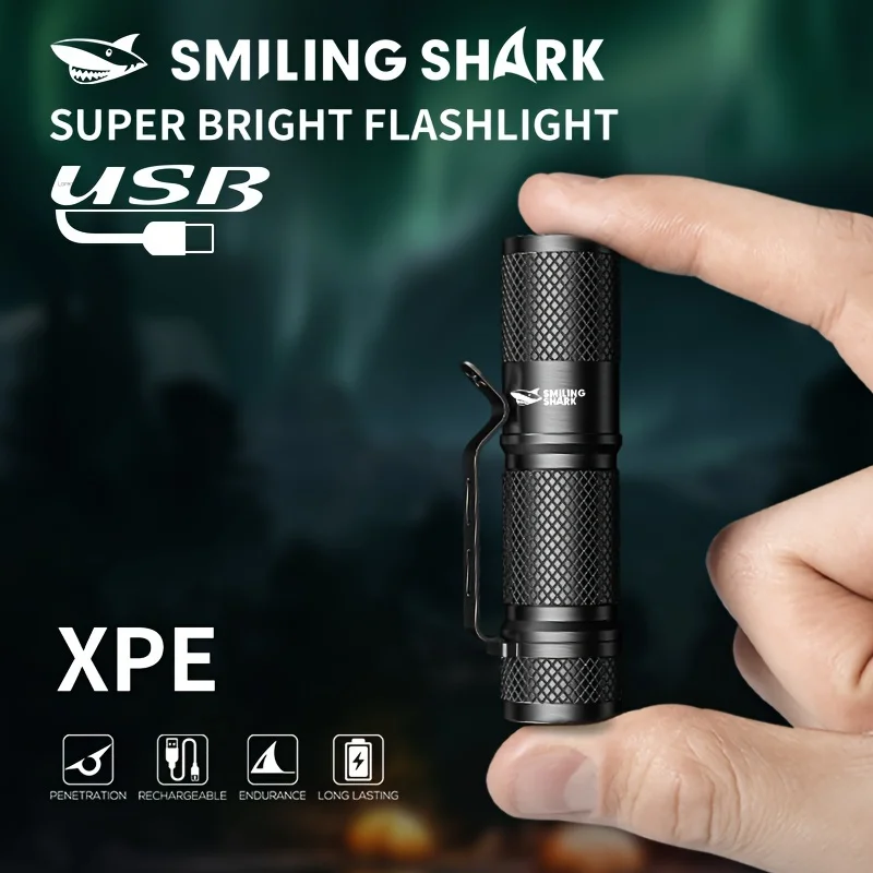 SMILING SHARK Mini lampe torch - Edc Every Day Carry おもちゃ avis et prix