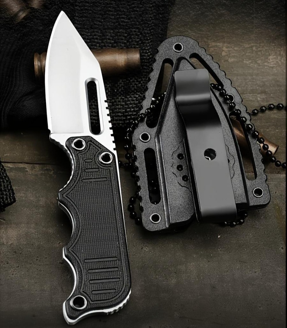 Couteau de cou portable avec é - Edc Carry Fixed Blade Knife avis et prix