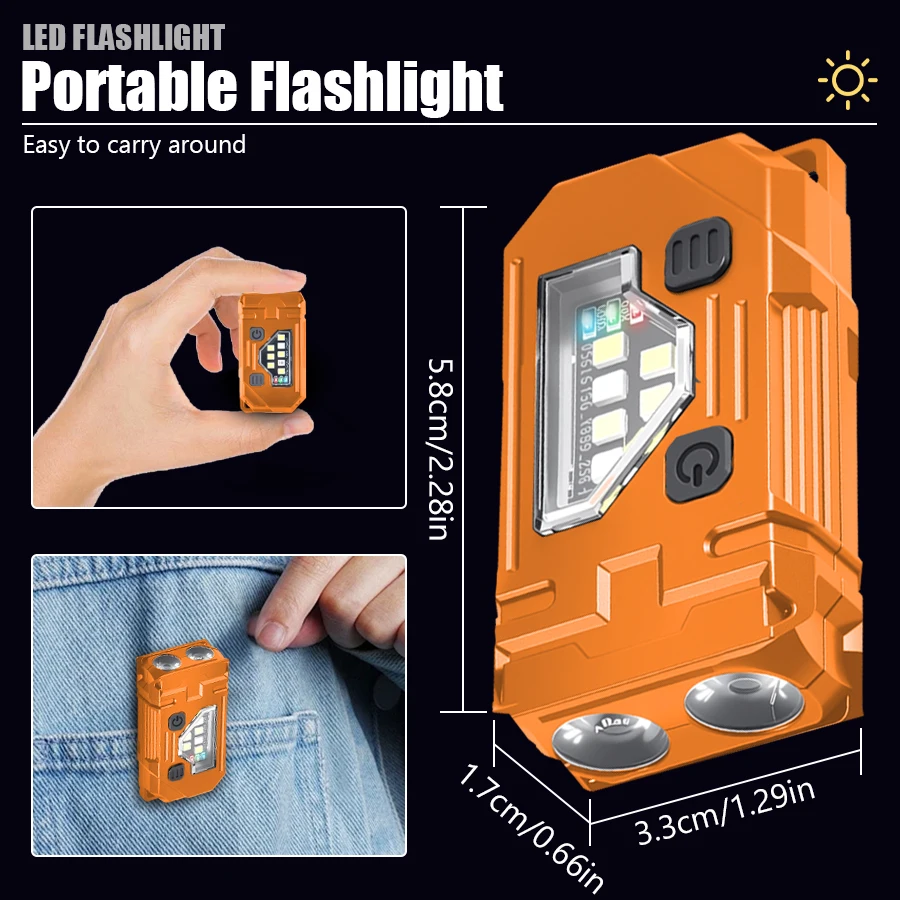 Mini porte-clés EDC lampe de p - Keychain Flashlight avis et prix