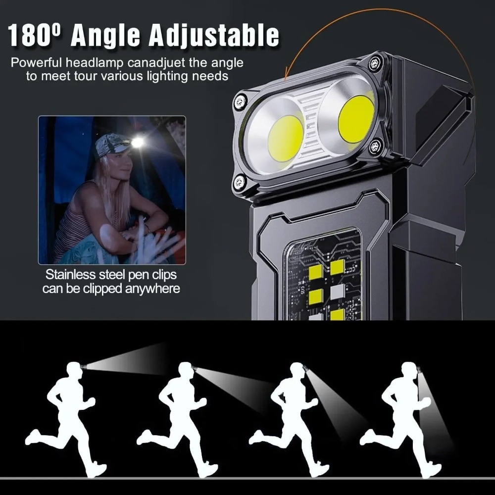 180 °   Lampe torche LED rotat - Keychain Flashlight avis et prix