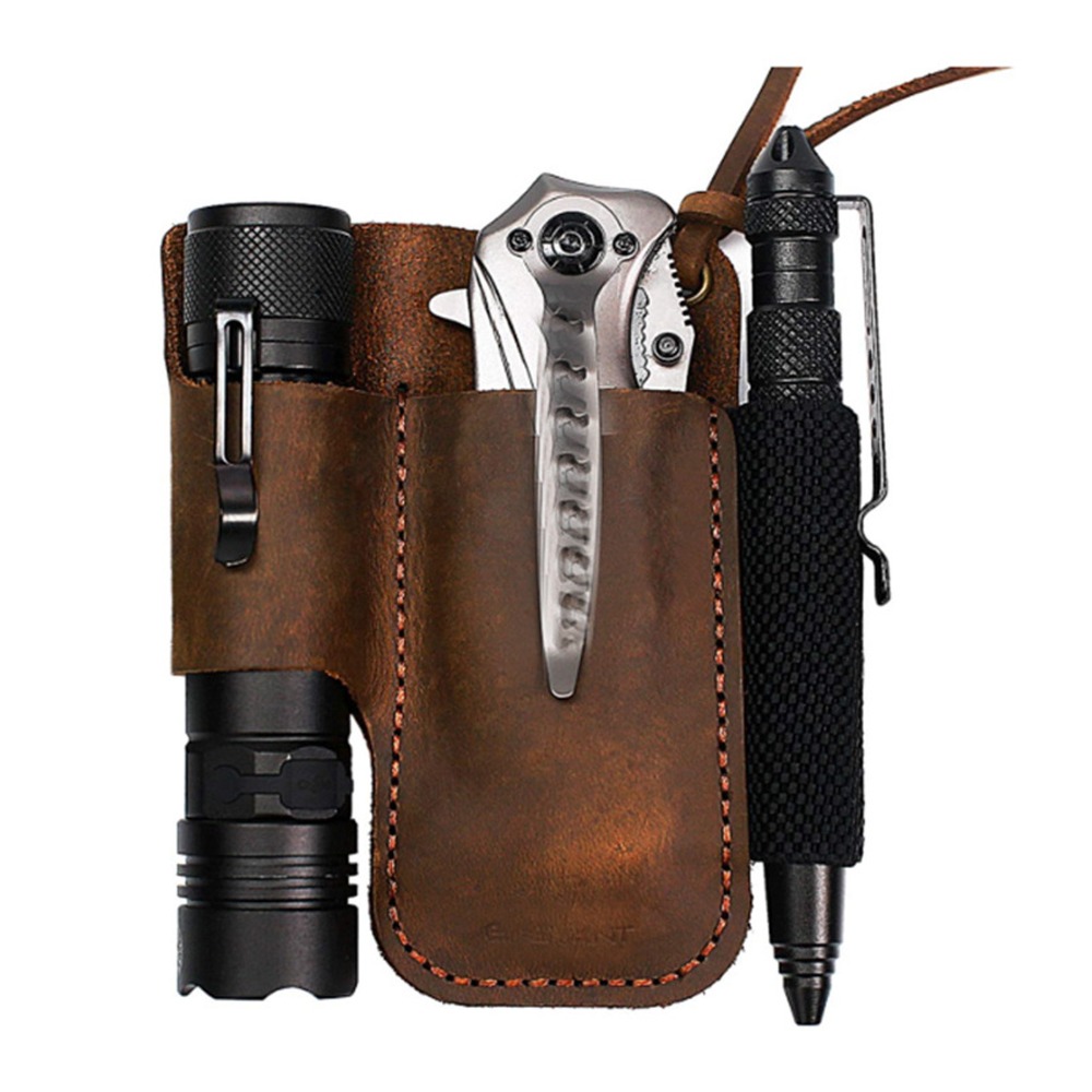 Étui multifonction en cuir de  - Edc Carry Belt Leather avis et prix