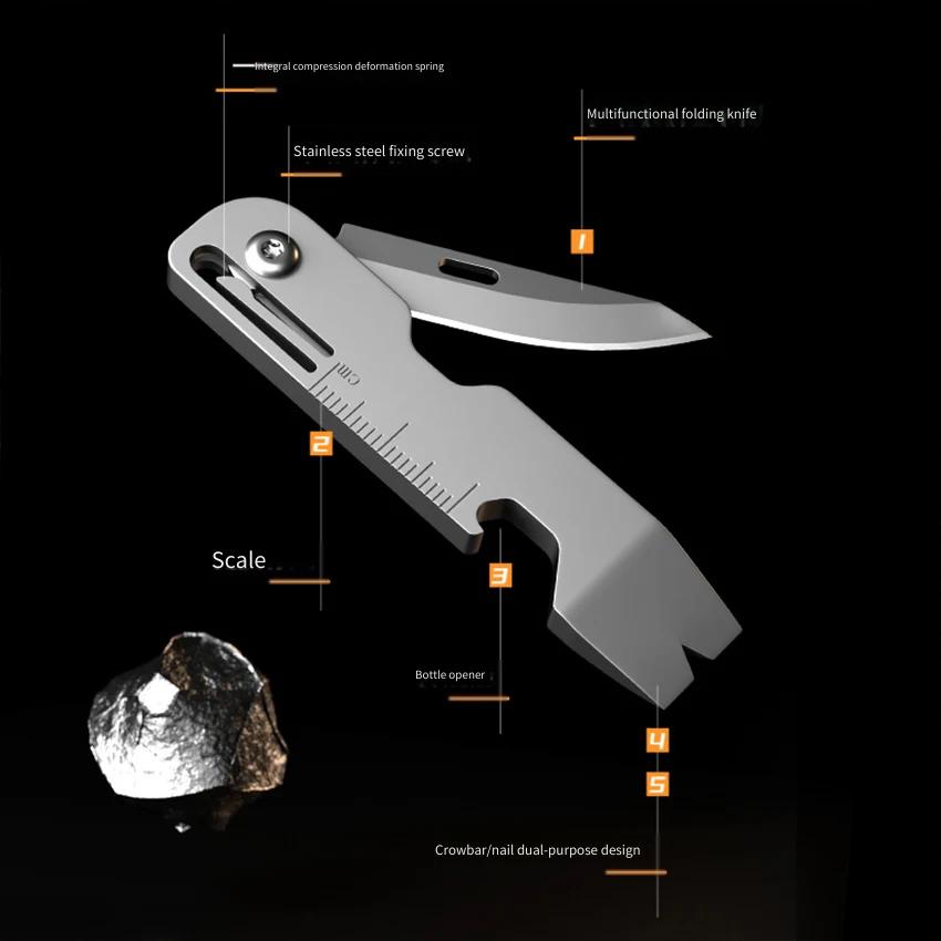 Couteau pliant multifonction e - Titanium Pry Bar avis et prix