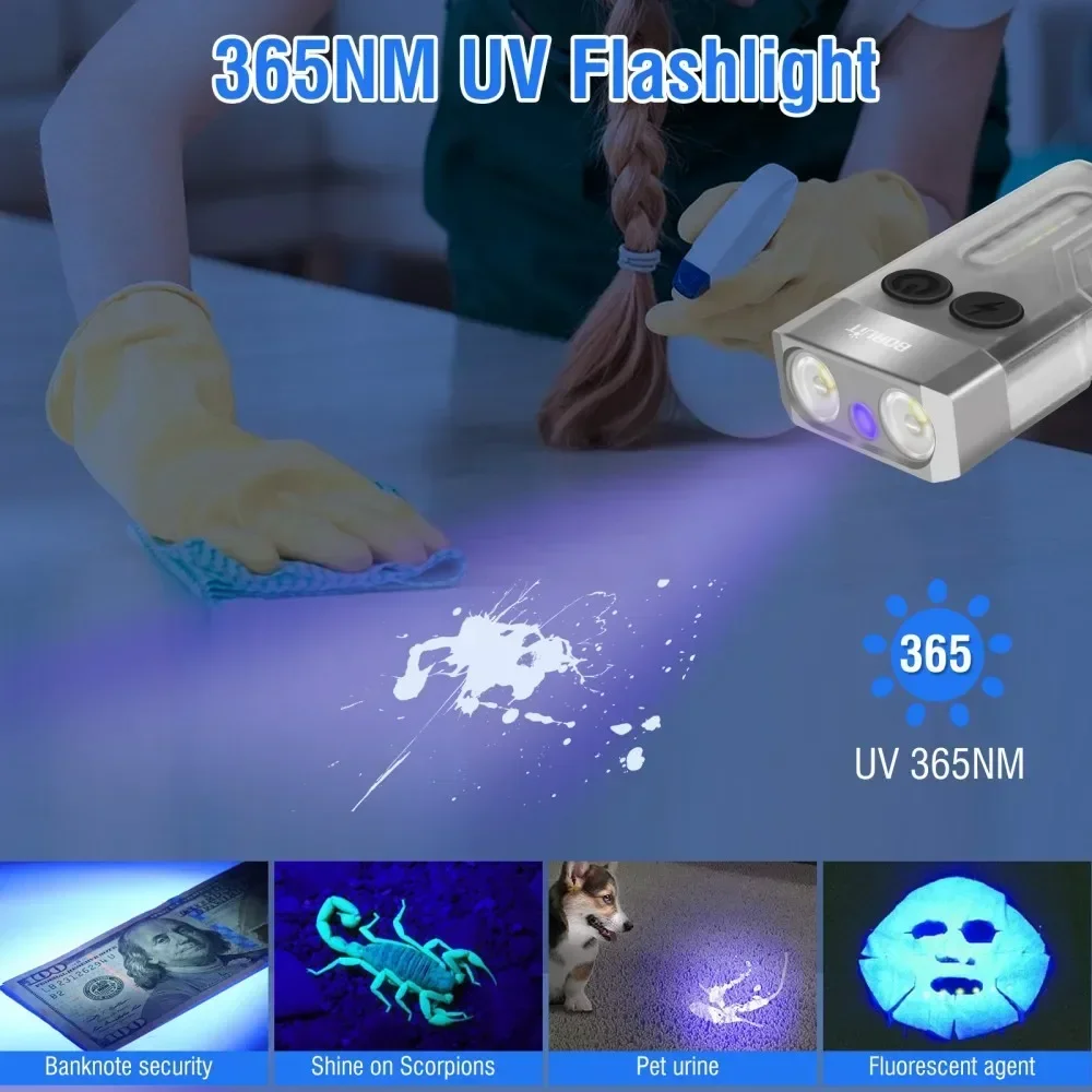BORUiT V10 porte-clés UV LED E - Keychain Flashlight avis et prix