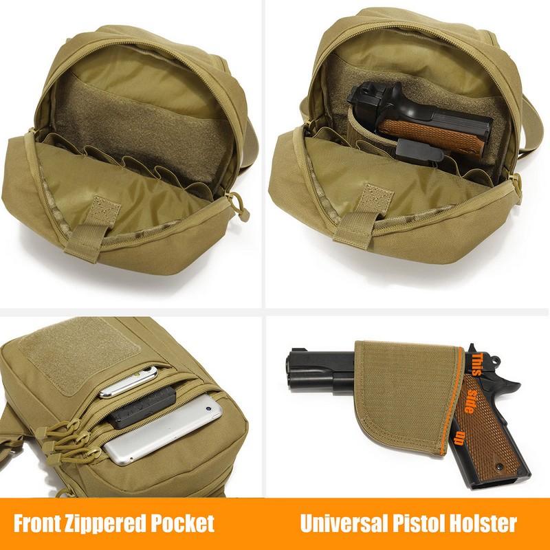 Nouveau sac de poitrine tactiq - Edc Concealed Carry Backpack avis et prix