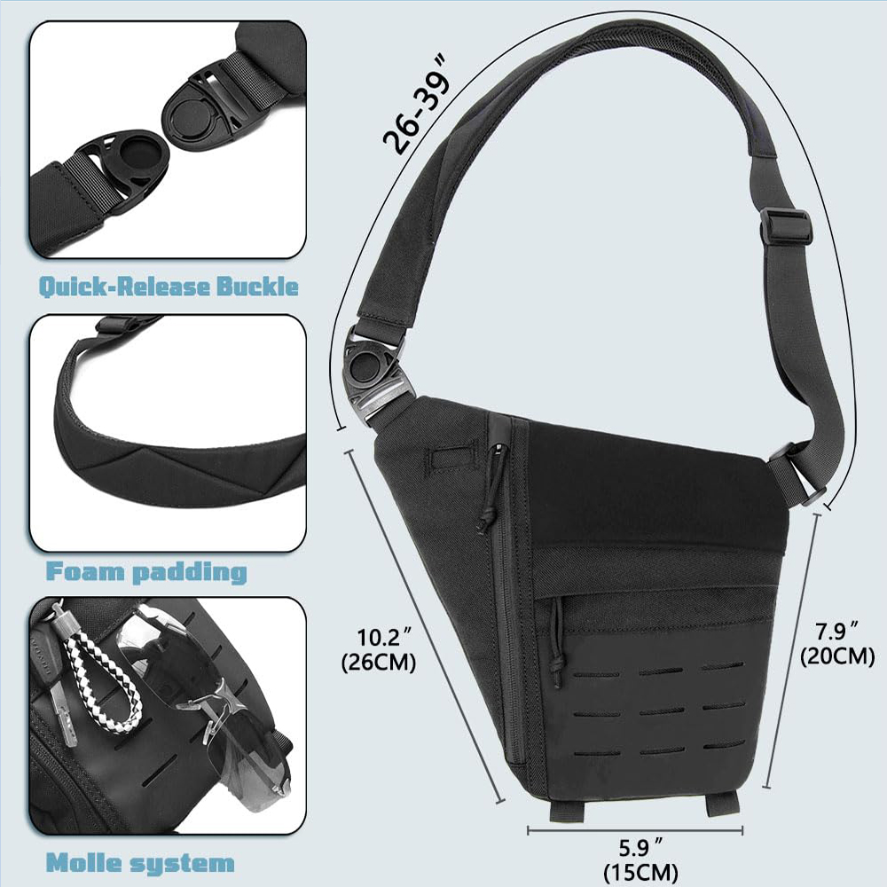 Sac tactique pour pistolet dis - Edc Concealed Carry Backpack avis et prix