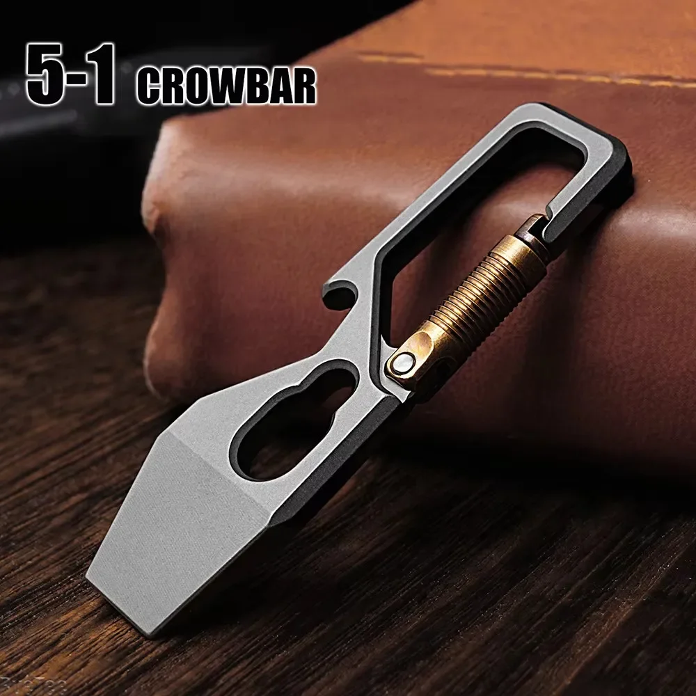 Porte-clés multifonction 6cm 5 - Titanium Pry Bar avis et prix